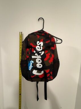 Cookies Smell Proof Kids' Red & Green Camo Backpack